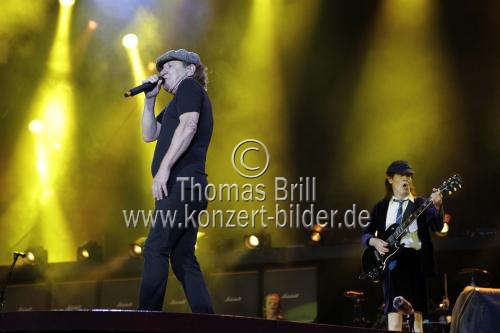 Australische Hardrock-Band AC/DC gastiert auf ihrer 