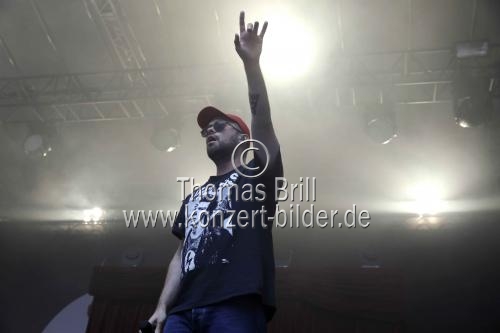 Deutsche Hip-Hop-Gruppe Antilopen Gang gastiert auf ihrer 