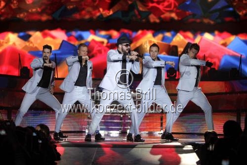 Amerikanische Boygroup Backstreet Boys gastiert auf ihrer 