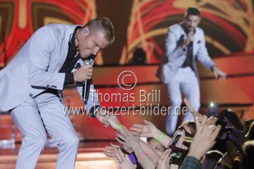 Amerikanische Boygroup Backstreet Boys gastiert auf ihrer 