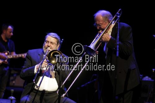 Britischer Posaunist Chris Barber gastiert mit der Big Jazz and Blues Band in der Philharmonie Köln (© Thomas Brill)