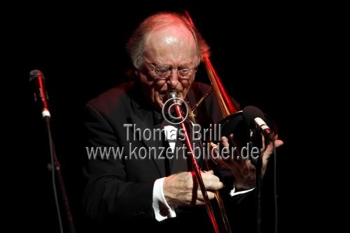 Britischer Posaunist Chris Barber gastiert mit der Big Jazz and Blues Band zu seinem 80. Geburtstag in der Philharmonie Köln (© Thomas Brill)