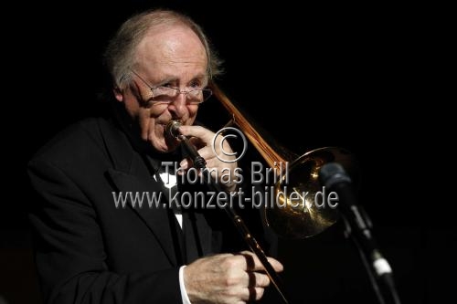 Britischer Posaunist Chris Barber gastiert mit der Big Jazz and Blues Band zu seinem 80. Geburtstag in der Philharmonie Köln (© Thomas Brill)