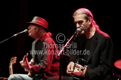 Deutsche Musiker Richard Bargel und Klaus 