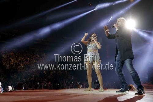 Deutsche Schlagersängerin Andrea Berg gastiert auf ihrer 