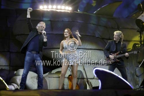 Deutsche Schlagersängerin Andrea Berg gastiert auf ihrer 
