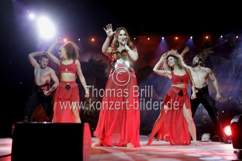 Deutsche Schlagersängerin Andrea Berg gastiert auf ihrer 
