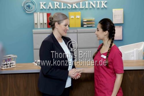 Dreharbeiten zur ZDF-Klinikserie 