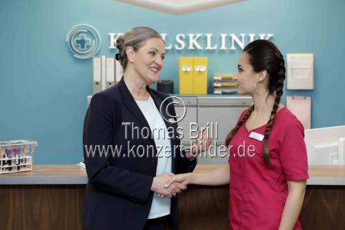 Dreharbeiten zur ZDF-Klinikserie 