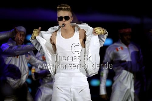Kanadischer Pop-, R und B-Sänger Justin Bieber gastierte auf seiner 