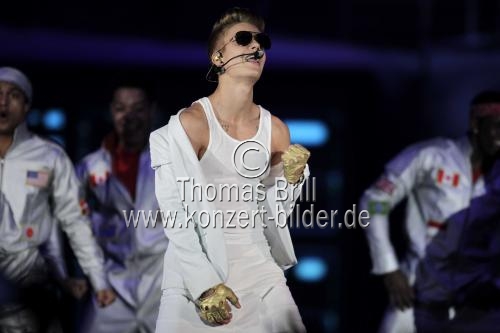 Kanadischer Pop-, R und B-Sänger Justin Bieber gastierte auf seiner 