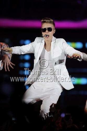 Kanadischer Pop-, R und B-Sänger Justin Bieber gastierte auf seiner 