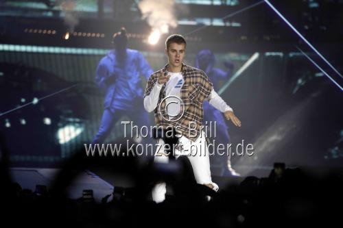 Kanadischer Pop-, R und B-Sänger Justin Bieber gastierte auf seiner 