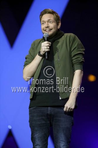 Deutsche Comedian Bastian Bielendorfer gastiert bei der 1Live Köln Comedy-Nacht XXL in der Lanxess-Arena Köln (© Thomas Brill)