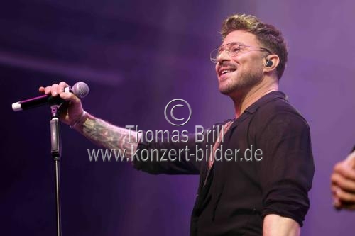 Britische Pop-Boyband Blue gastiert auf ihrer 
