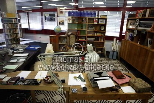 Ausstellung von Heinrich Bölls Arbeitszimmer und der Literatursammlung in der Zentralbibliothek der Stadt Köln (&copy; Thomas Brill)