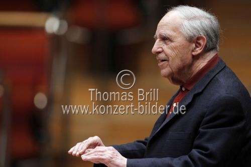 Französischer Dirigent Pierre Boulez leitet das Königliches Concertgebouworchester Amsterdam in der Philharmonie Köln (&copy; Thomas Brill)
