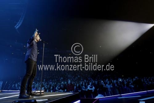 Deutsche Sänger Andreas Bourani gastiert auf seiner 