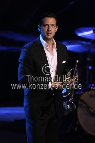 Deutscher Trompeter Till Brönner gastiert mit seiner Band in der Philharmonie Köln (&copy; Thomas Brill)