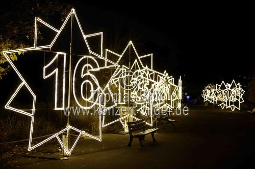 Weihnachtslichtershow Christmas Garden Köln gastiert vom 17. November 2021 bis 16. Januar 2022 im Kölner Zoo (&copy; Thomas Brill)