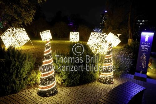 Weihnachtslichtershow Christmas Garden Köln gastiert vom 17. November 2021 bis 16. Januar 2022 im Kölner Zoo (© Thomas Brill)