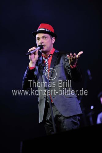 Deutscher Jazzmusikers Roger Cicero gastiert auf seiner 
