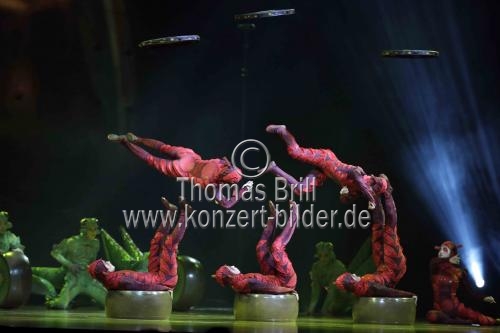 Kanadischer Zirkus Cirque du Soleil gastiert mit seinem Programm 