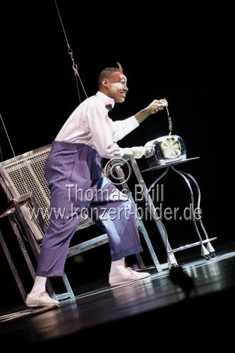 Französische Zirkus Cirque du Soleil gastiert mit seinem Programm 