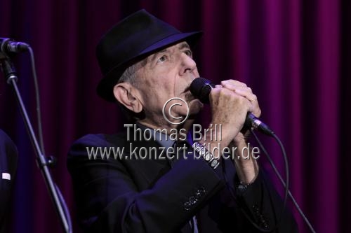 Kanadische Sänger Leonard Cohen gastiert auf seiner 