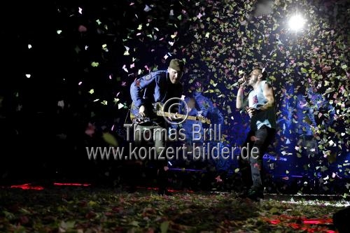 Britische Pop-Rock-Band Coldplay gastiert auf ihrer 