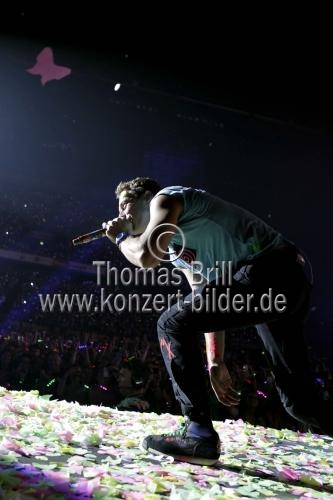 Britische Pop-Rock-Band Coldplay gastiert auf ihrer 