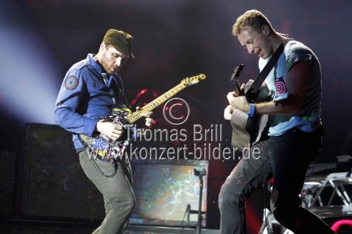 Britische Pop-Rock-Band Coldplay gastiert auf ihrer 