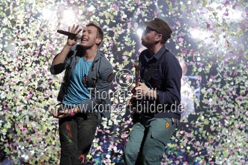 Britische Pop-Rock-Band Coldplay gastiert auf ihrer 