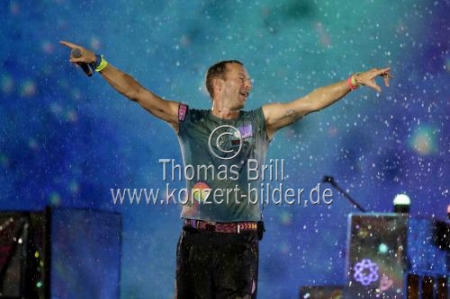 Britische Pop-Rock-Band Coldplay gastiert auf ihrer 