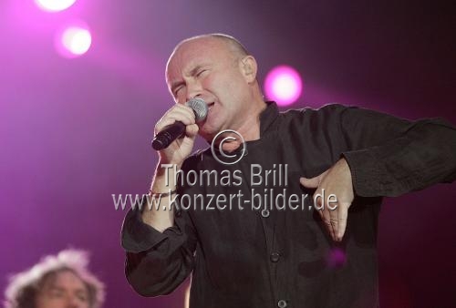 Britische Popstar Phil Collins gastierte auf seiner 