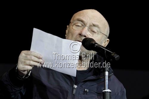 Britische Popstar Phil Collins gastiert auf seiner 