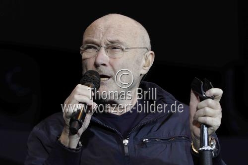 Britische Popstar Phil Collins gastiert auf seiner 