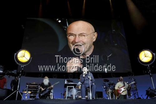 Britische Popstar Phil Collins gastiert auf seiner 