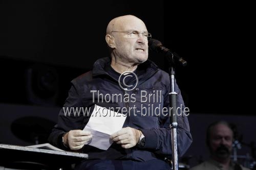 Britische Popstar Phil Collins gastiert auf seiner 