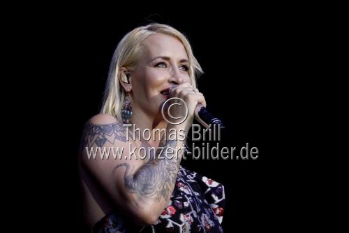 Deutsche Popsängerin Sarah Connor gastiert auf ihrer 