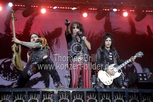 Amerikanische Rockmusiker Alice Cooper gastiert auf seiner 