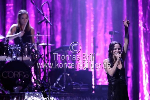 Irische Popband The Corrs gastiert auf ihrer 