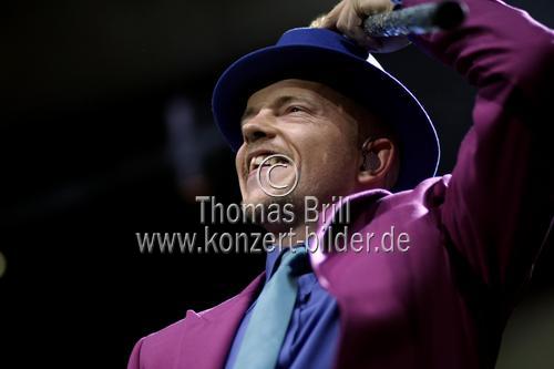 Deutscher Hip-Hop-, Reggae- und Funk-Interpret Jan Delay gastiert auf seiner 