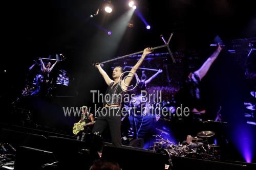 Britische Synthie Pop-Band Depeche Mode gastiert mit ihrem Sänger Dave Gahan auf ihrer 