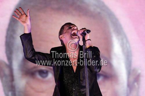 Britische Synthie Pop-Band Depeche Mode gastiert mit ihrem Sänger Dave Gahan auf ihrer 