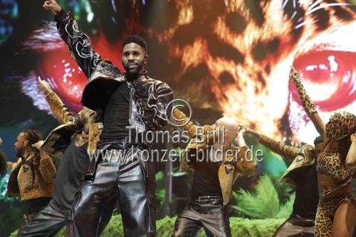Amerikanische R&B-/Pop-Sänger Jason Derulo gastierte auf seiner 