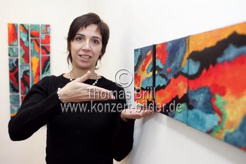 Kulturreferentin Christina Di Giorgio im Italienischen Kulturinstitut Köln (&copy; Thomas Brill)