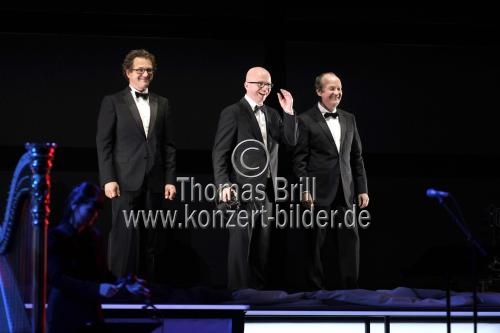 Hörspiel-Sprecher v.l.: Andreas Fröhlich, Oliver Rohrbeck und Jens Wawrczeck alias 