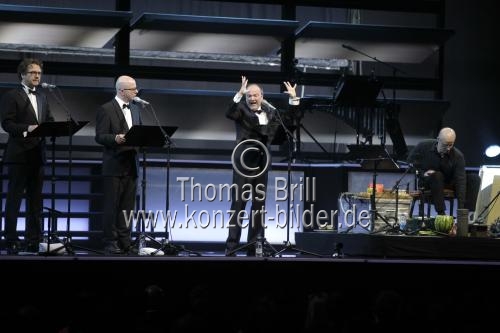 Hörspiel-Sprecher v.l.: Andreas Fröhlich, Oliver Rohrbeck und Jens Wawrczeck alias 