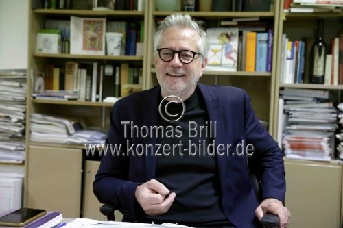 Geschäftsführer des Theater am Dom Köln Oliver Durek im Interview bezüglich Planung, Inszenierung und Wirtschaften eines Theaterensembles ohne öffentliche Förderung im Theater am Dom Köln (© Thomas Brill)